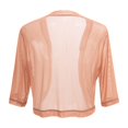 thumbnail image 4 of HCYSFG Womens Solid Color Shrug Open Front Long Sleeve Cropped Bolero Lightweight Layering Dress Cover Up, 4 of 5