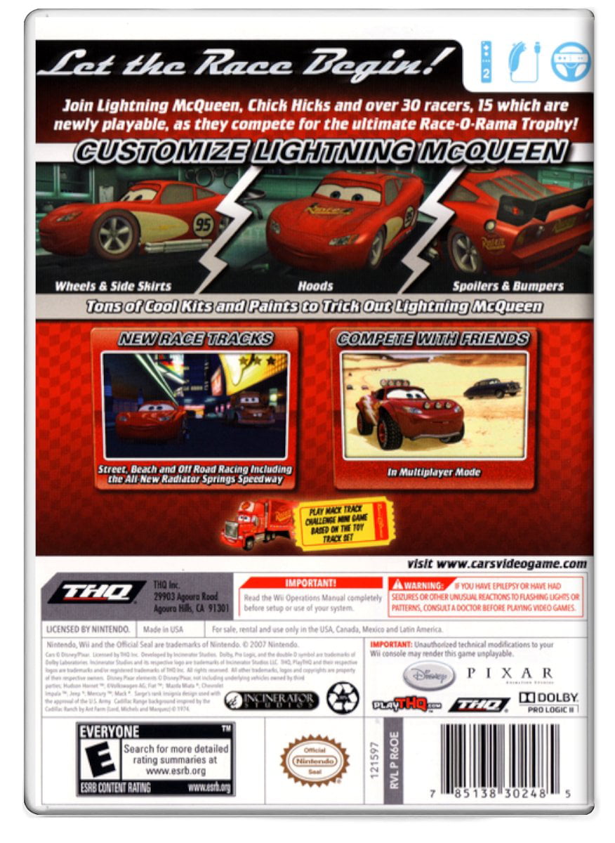 Cars Race-O-Rama (USA) Nintendo Wii ISO Download - RomUlation