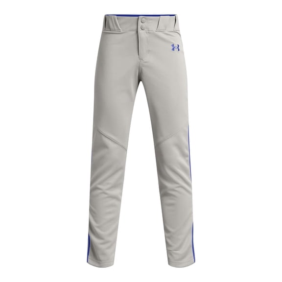 Pantalones de béisbol Under Armour Utility Pipe para niños, gris/Royal M