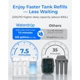 thumbnail image 4 of Waterdrop T3-T 220 GPD, Remineralization 7-Stage Reverse Osmosis System, 2:1 Pure to Drain, NSF/ANSI 372 Certified Water Filtration System, Under Sink RO Water Filter with Water Tank, No Power Needed, 4 of 9