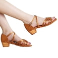 thumbnail image 3 of Kids Lightweight Chunky Dance Shoes Dancing Comfortable Performence Antiskid Open Toe Sandals, 3 of 4