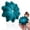 Blue, variant on 18 Inch Velvet Round Throw Pillow case, Decorative Shaped Cushion For Sofa,Couch,Vanity Chair, Bed, Living Room Accent,Soft Home Decor Pillow(Style A)