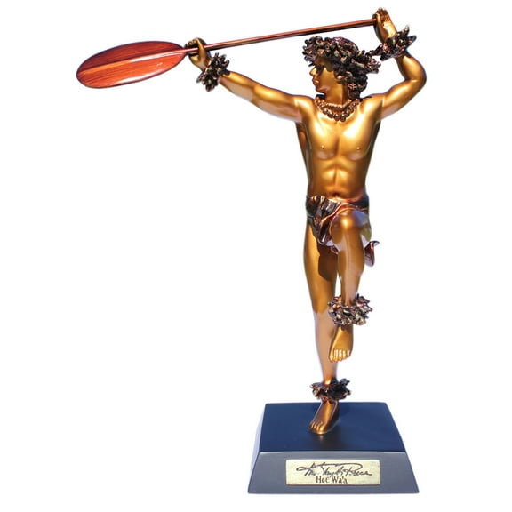 "Hoe Wa'a" Hawaiian Canoe Paddler -Kim Taylor Reece Statue | #ktr696933130992