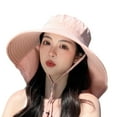 thumbnail image 2 of Women Sun Hat UPF 50+ Wide Brim Sunscreen Visor - Sun Protection Cap with Neck Flap, Sun Shade Hat for Girl Lady, 2 of 8