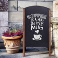 thumbnail image 3 of Costway 40'' Wood A-Frame Chalkboard Sign Menu Board Sidewalk Wedding Signage, 3 of 8