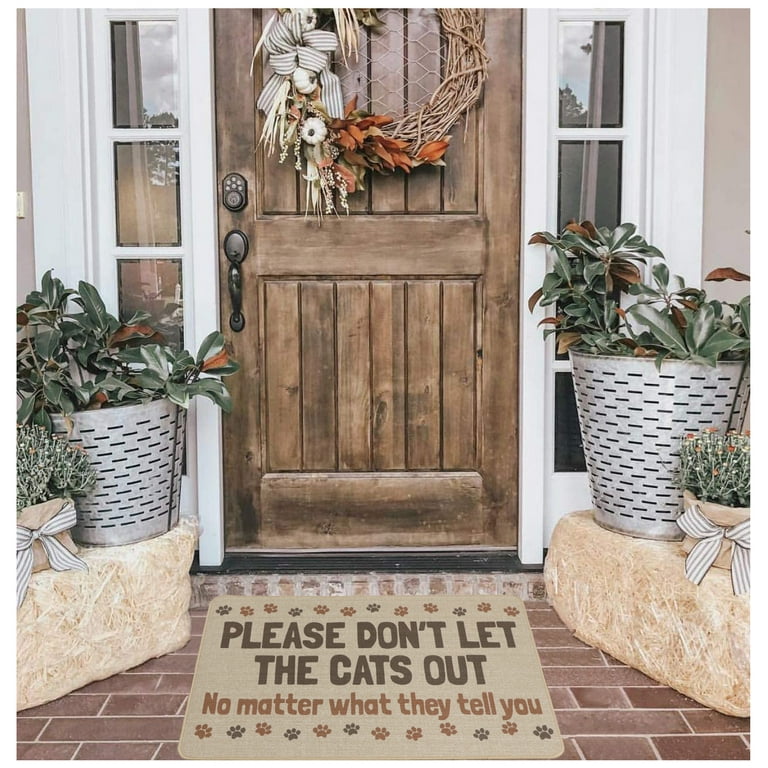 Hi Bye Cat Doormat | Housewarming Gift | Welcome Door Mat | Personalized  Custom Doormat | New Home Gift | Wedding Gift | Personalized Gift