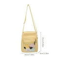 Japanese School Girl Clear Crossbody Bag Student Nylon Small Shoulder
