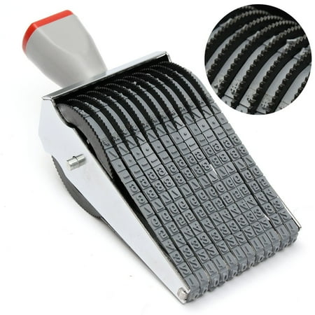 New Letter & Number & Symbol Multi-Function Rolling Rubber Stamp For 12 Digit