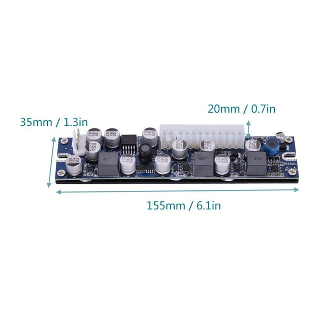 Module d'Alimentation 19V pour PC, Module d'Alimentation 4 Broches 19V pour Ordinateur LD-200W Condensateur Solide pour Cartes Mères Mini ITX
