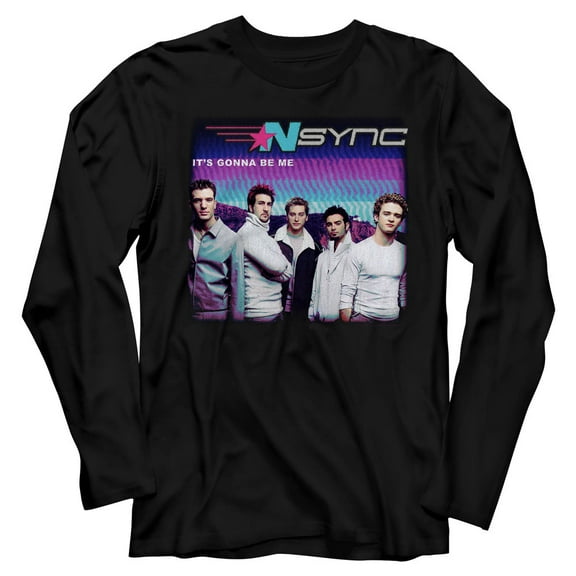 NSYNC It's Gonna Be Me Black Adult Long Sleeve T-Shirt