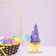 thumbnail image 2 of KAKOWELY Peluche de pollo, juguete de peluche, decoración para fiestas de Pascua y mesas de primavera, pollito amarillo pequeño, decoración de huevos de Pascua morados., 2 of 5
