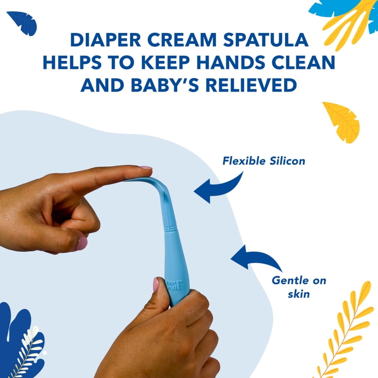 Triple Paste Zinc Oxide Diaper Rash Cream 8OZ + Spatula Bundle 1CT