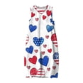 thumbnail image 6 of Maqroz 4th of July Dresses for Women Floral Printed Sleeveless Tank Maxi Dress Back Zipper Lightweight Cotton Linen Beach Vacation Holiday Sundresses Outfits Multicolor XL, 6 of 9