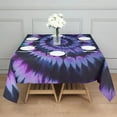 thumbnail image 3 of Blue Purple Tie Dye Pattern Square Tablecloth,Waterproof Square Table Cover,Wipeable Spillproof Washable Table Cover for Home Kitchen Party Decor 42"X42"(107x107cm), 3 of 6