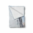 thumbnail image 2 of Country Soft Flannel Fleece Throw Blanket, Grey Horse on Winter Landscape Snowfall in Wilderness Royal Animal Nature, Cozy Plush for Indoor and Outdoor Use, 50" x 70", White Brown, by Ambesonne, 2 of 6