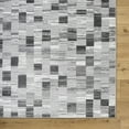 thumbnail image 4 of Hauteloom Alagan Living Room, Bedroom Area Rug - Contemporary - Silver Gray, Metallic Silver, Light Silver - 5'3" x 7'3", 4 of 5