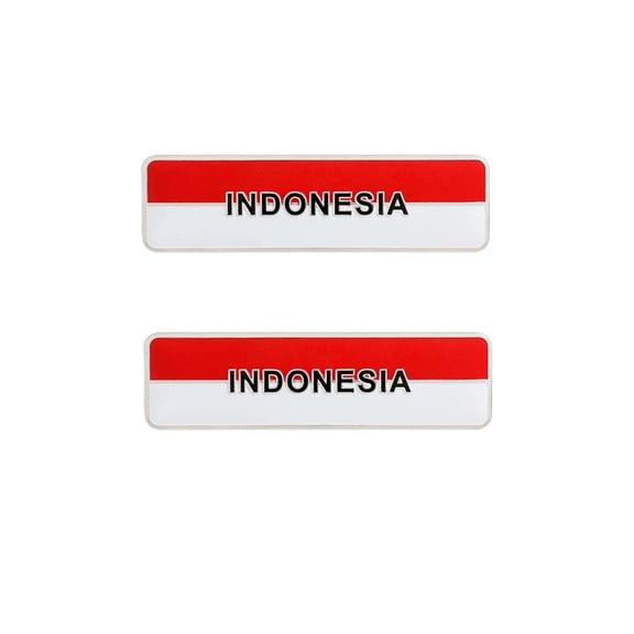 Ysmzzmsy Country Flag Metal Emblem Stickers, 4x1.06 inches, 2-Pack, Decorative Auto Badge for Cars, Motorcycles