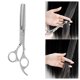 thumbnail image 5 of Tijeras profesionales de acero para adelgazar el cabello, tijeras de peluquería y peluquería, 5 of 5