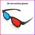 thumbnail image 2 of 5 Gafas 3D con Negro, Rojo y Azul, Gafas 3D para Cine en Casa, Películas, Juegos, TV, Vídeo, Anaglifo Dimensional, 2 of 5