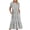 Silver-A, variant on Penkiiy Women Shiny Print Short Sleeve Dress Loose Plain Casual Summer Flowy Tiered Long Maxi Dresses with Pockets L Light Blue