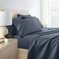 thumbnail image 3 of Twin, Stone Solid Microfiber 6 Piece Bed Sheet Set, by Noble Linens, 3 of 11