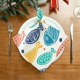 thumbnail image 5 of Coolnut Fish Cloth Napkins Set of 6, Reusable Washable Polyester Dinner Table Napkins for Family, Weddings, Parties, Home Decor, 20 x 20 Inch Washcloth Gift, 5 of 7