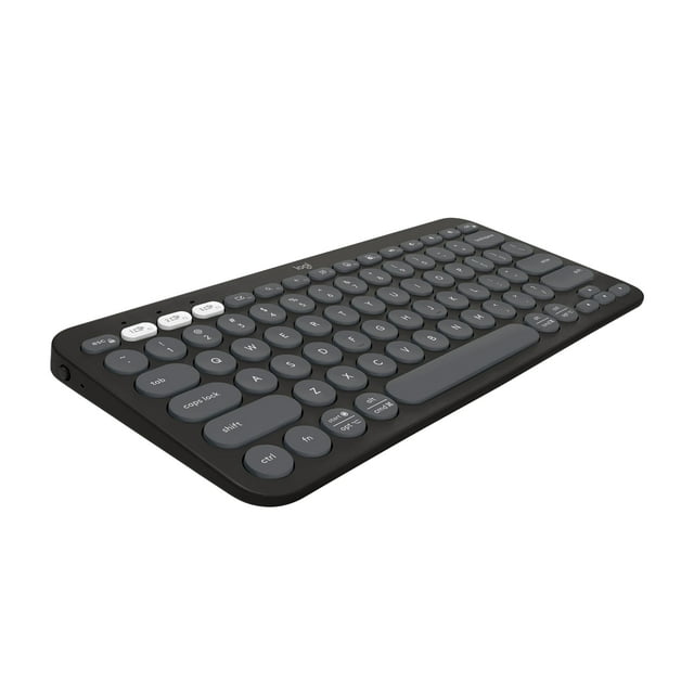 Logitech Pebble Keys 2 K380s, Multi-Device Bluetooth Wireless Keyboard with Customizable Shortcuts, Slim and Portable, Easy-Switch for Windows, macOS,