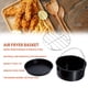 thumbnail image 4 of Juego de Accesorios Universales para Freidora Barril para Hornear Pasteles de Acero Inoxidable Parrilla para Pizza Revestimiento Antiadherente Apto para Lavavajillas Negro ANGGREK  Otros, 4 of 8