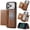 Brown, variant on For iPhone 18 Pro Wallet Case Compatible with MagSafe Detachable 2 in1 Card Holder, Premium PU Leather RFID Blocking Cover with Magnetic Back Flip Kickstand Shockproof Case, Brown