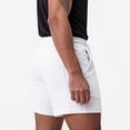 thumbnail image 7 of Kladzum Men's Running Shorts Elastic Drawstring Belt Solid Color Casual Shorts Lightweight Breathable With Pockets Summer Workout Gym Shorts S-2XL, 7 of 7