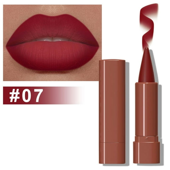 QunYou Gradient Lip Liner Matte Mist Face Lipstick Soft Mist Velvet Chocolate Lipstick Hold Makeup