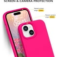 thumbnail image 3 of iPhone 15 Plus Case,Phone Case iPhone 15 Plus,Slim Fit Liquid Silicone Soft Gel Rubber Lightweight Microfiber Lining Shockproof Anti-Scratch Protective Cover for iPhone 15 Plus 6.7'', Hot Pink, 3 of 16