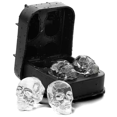 thumbnail image 1 of Molde de silicona para máquina de hielo con forma de calavera sin BPA para whisky, cócteles y eventos festivos. El cierre innovador garantiza que no haya fugas ni derrames (1 unidad), 1 of 5