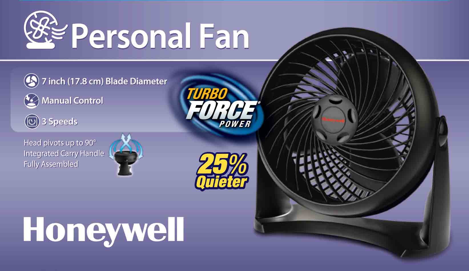 Honeywell Super Turbo Three-Speed High-Performance Fan Black (HWLHT900)