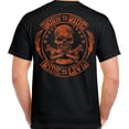 thumbnail image 1 of Born To Ride Skull Motorcycle Tattoo Rocker Motorcycle Rocker Biker Mens T Shirt Black, 1 of 4