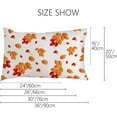 thumbnail image 2 of Pillowcases Autumn Yellow Pillow Cases Set of 2 Pillow Cover Cushion Case Rectangle Pillowcase with Hidden Zipper 20x26 Inch Home Decor, 2 of 6