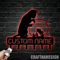 thumbnail image 3 of Craftnamesign Custom Cat Catching Fish Metal Key Holder, Metal Coat Rack, Cat Metal Key Hanger, 3 of 5