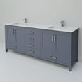thumbnail image 5 of Jacques 72 in. W Dark Grey Double Bath Vanity, Cultured Marble Top, and Faucet Set, 5 of 8