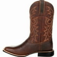 thumbnail image 4 of Western Brown Boots Classic Durable Leather Embroidered Cowboy Boots for Men Wide Calf Pull On Boots Country Boots, 4 of 5