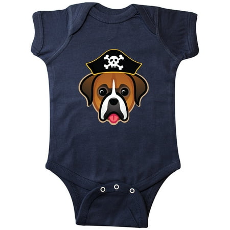 

Inktastic Boxer Dog Funny Pirate Gift Baby Boy or Baby Girl Bodysuit