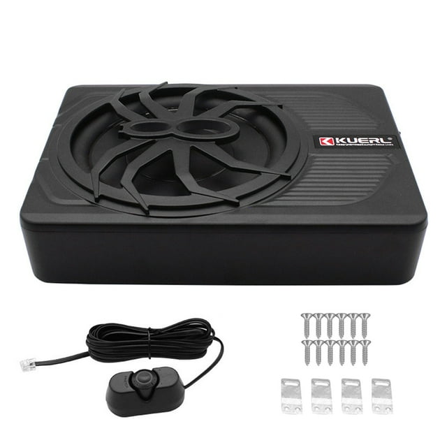 Caisson de Basses, Subwoofer Intégré 12v Voiture 10 Pouces 800w Led 12v Voiture VR Voiture Caisson de Basses Caisson de Basses sous le Siège Voiture Amplificateur Intégré avec Led 12v VUS Intégré avec Subwoofer Led Caisson de Basses de Puissance
