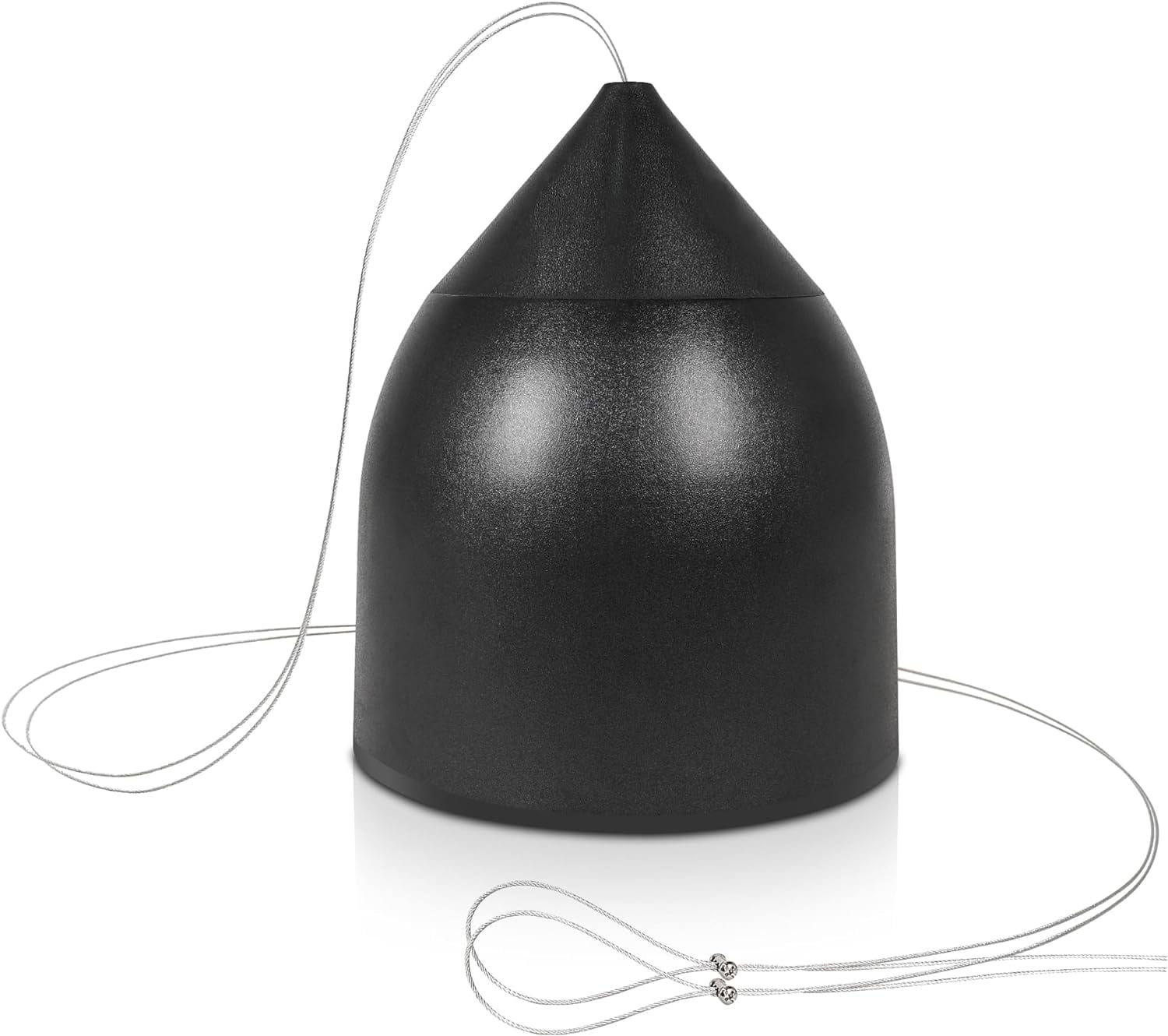 Sound Town Commercial Restaurant Bluetooth Amplifier + Pendant Speaker Set, with One 6-Zone 70V/100V Amplifier with Bluetooth, 12 x Weather-Resistant 6.5-Inch Pendant Speakers, Black (STCA360X12PD6B)
