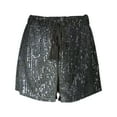 thumbnail image 7 of JIKNTTR Flowy Shorts For Women Trendy Summer Sequin Shorts High Waist Casual Loose A-Line Hot Pants Sparkly Clubwear Night Out Shorts Trendy Linen Shorts Daily Fashion Versatile, 7 of 7