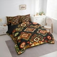 thumbnail image 3 of Castle Fairy Bohemian Tribal Aztec Twin Bedding Sets 7-Piece for Kids Boys Girls,Hippie Abstract Geometric Bedding Comforter Set Microfiber,Western Exotic Style Breathable Sheet Sets, 3 of 8