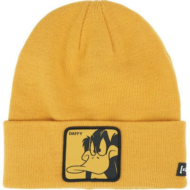 Gorro de punto Daffys Duck, anime, invierno, cálido, unisex, acrílico