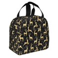thumbnail image 2 of Fotbe Christmas Gold Deers Bolsa Térmica con Estampado y Forro de Aluminio Grueso Bolsa de Almuerzo con Bolsillo Frontal para Hombres y Mujeres, Ideal para Trabajo, Escuela, 2 of 8