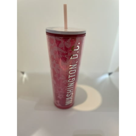 Starbucks Spring  2023 Collection Cherry Blossom Acrylic Cold Drink Tumbler w/ Lid 24 oz