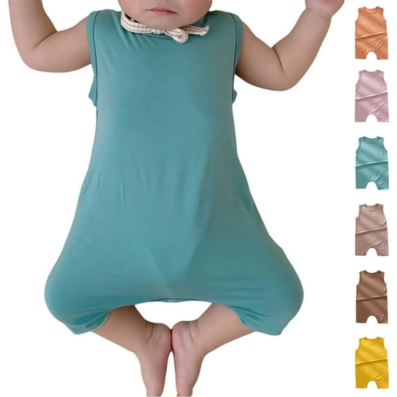 Mwjwdo Summer Clothes For Baby Girl,Baby Summer Baby Boy And Girl Jumpsuit Cotton Baby,Of The Day Clearance