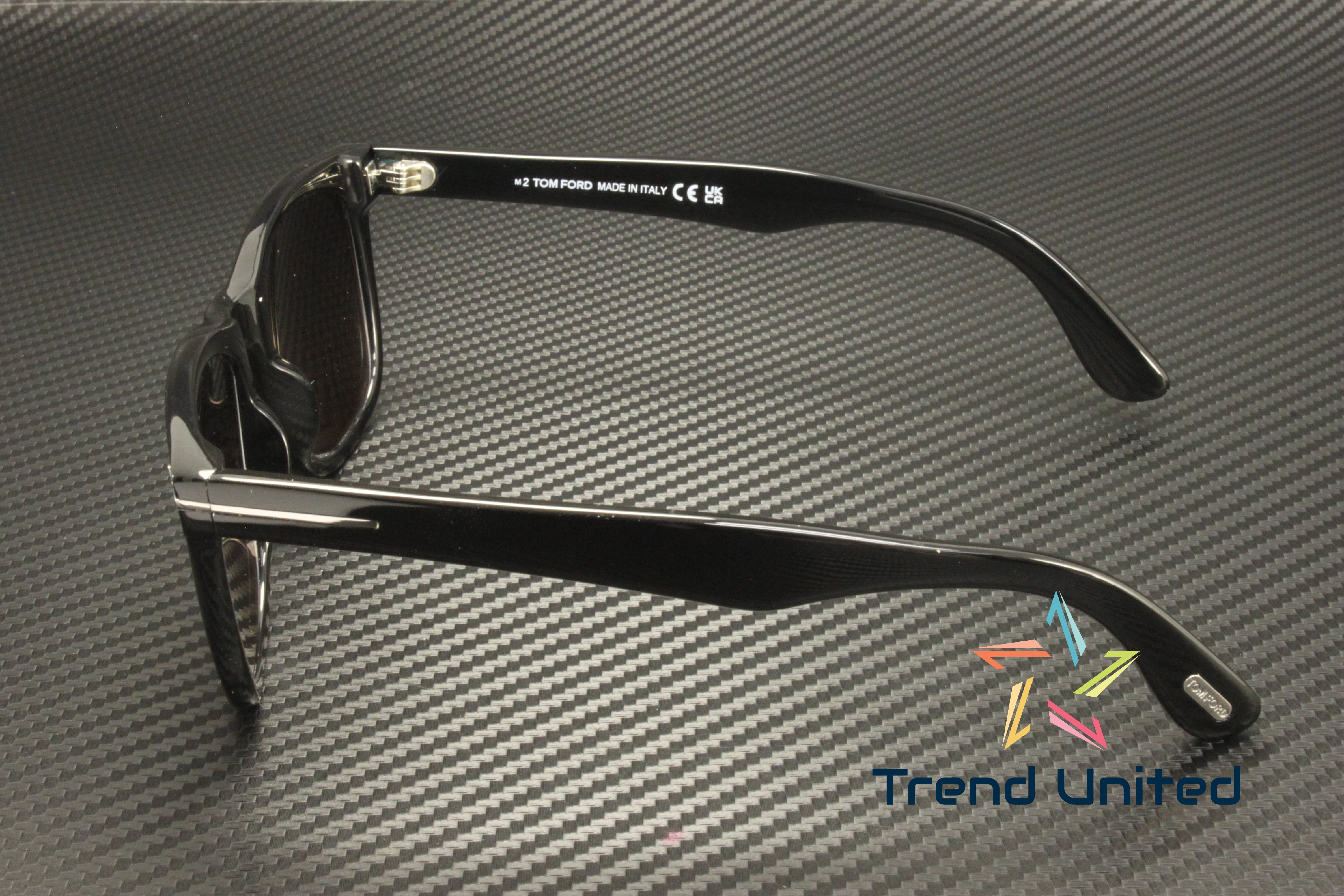 Tom Ford FT 1099 Plastic Mens Square Polarized Sunglasses Black 52mm Adult