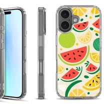 For iPhone 17 Shockproof Protective Phone Case, by OneToughShield - Watermelon Mix